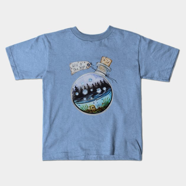 Will O' The Wisp Kids T-Shirt by JJacobs